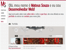 Tablet Screenshot of mateussouzaweb.com